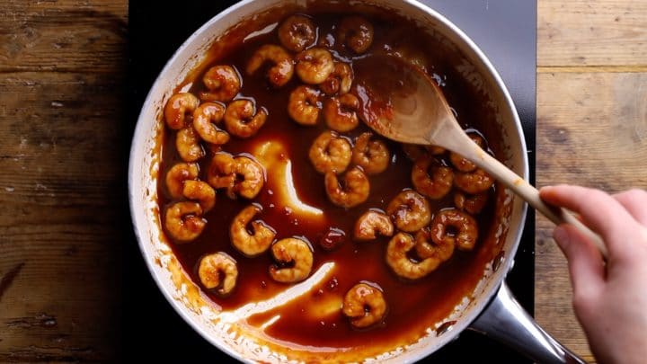 add chinese sauce and continue to cook add chinese sauce and continue to cook