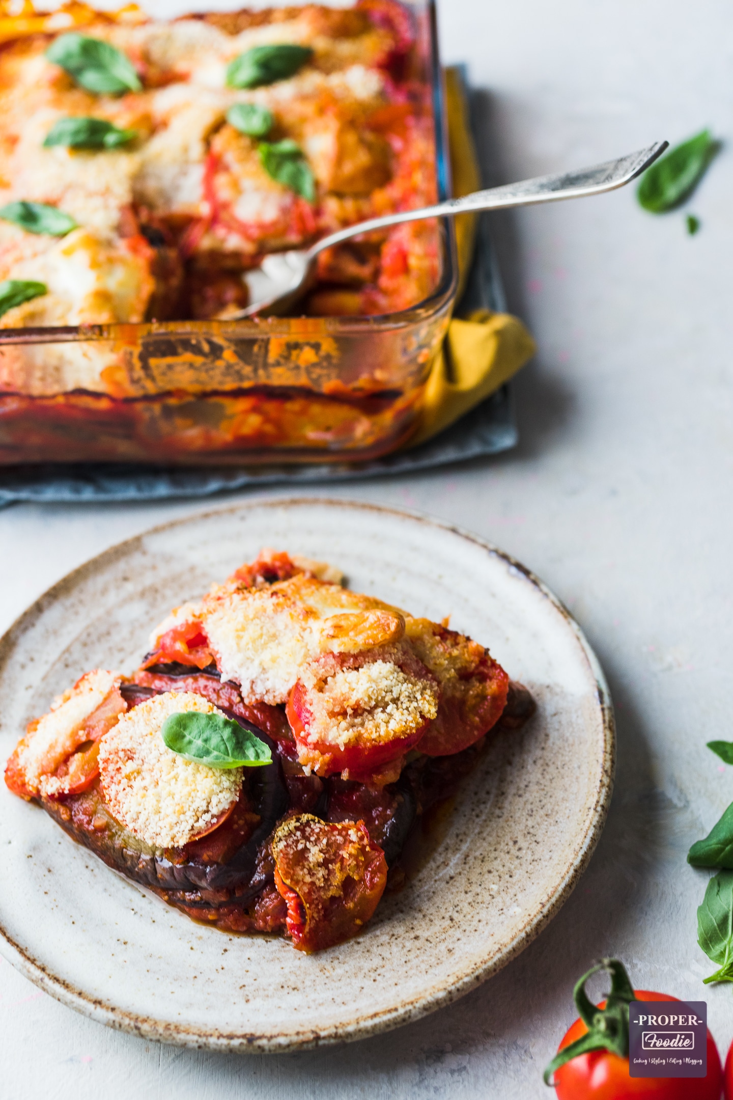 Eggplant parmigiana Eggplant parmigiana