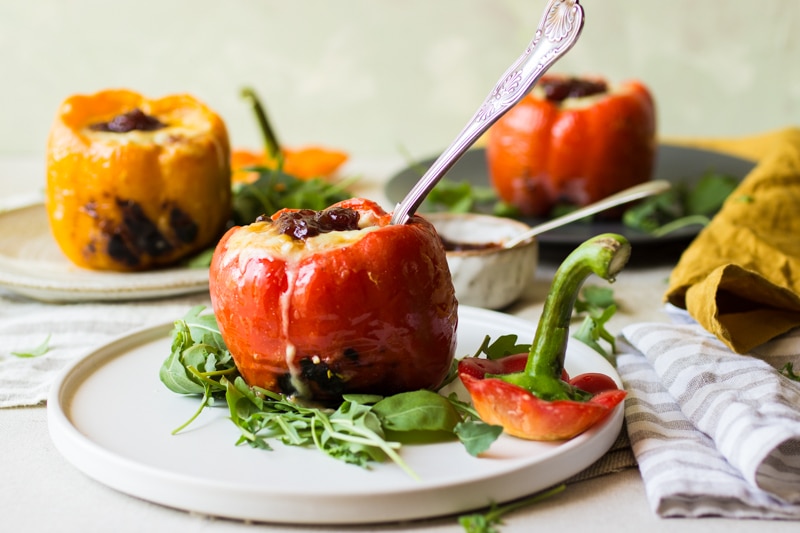 couscous in cheese sauce stuffed peppers couscous in cheese sauce stuffed peppers