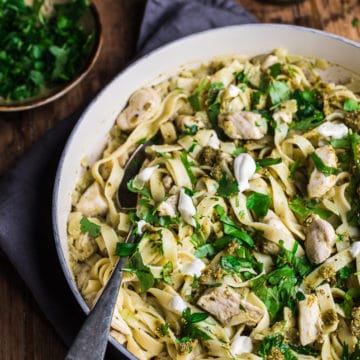 chicken pesto pasta with belazu pesto
