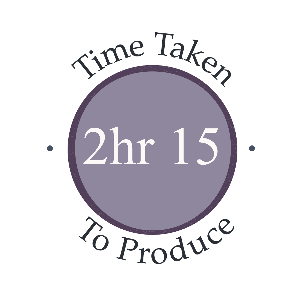 2 hours 15 minutes to make 2 hours 15 minutes to make